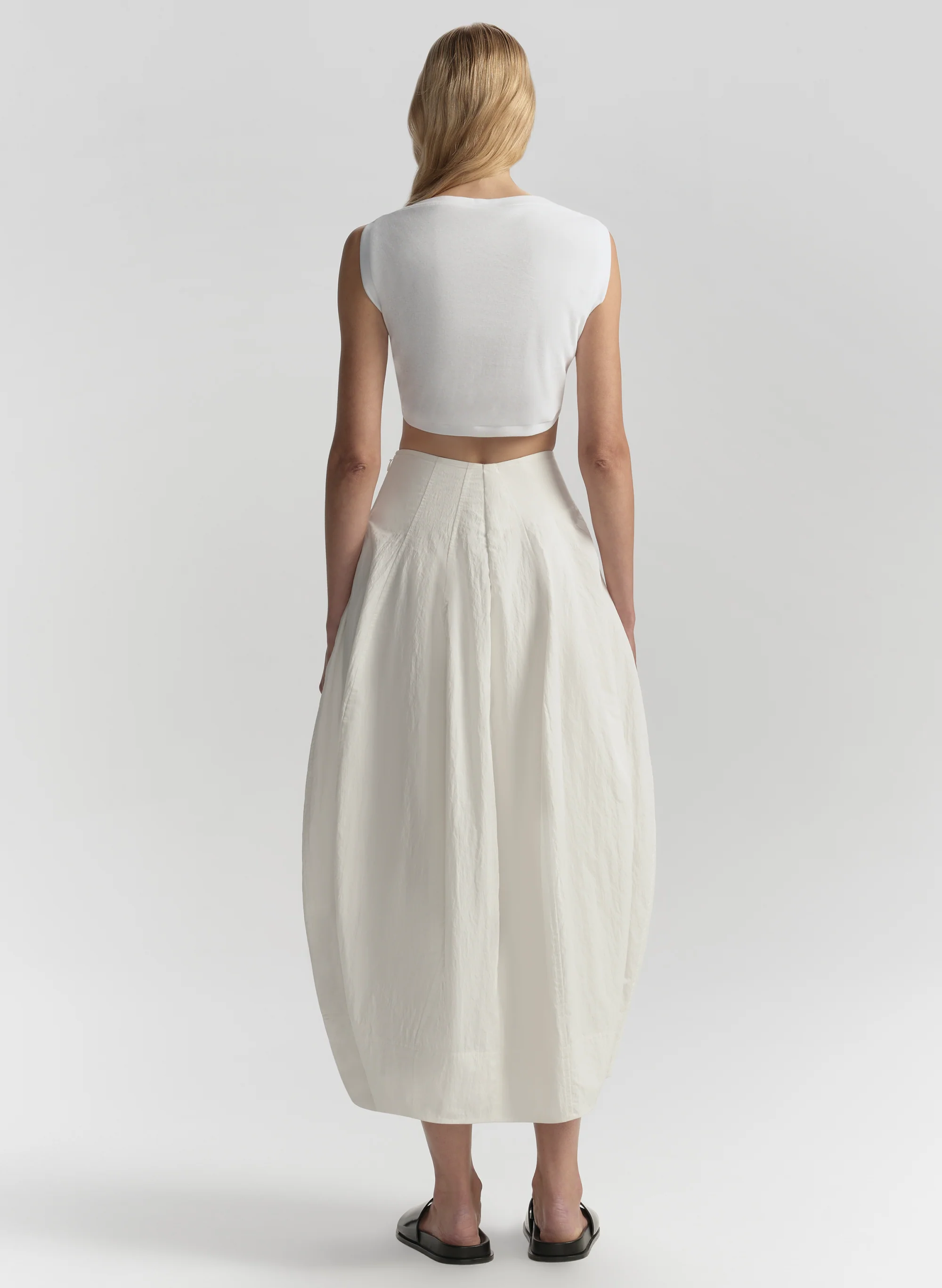 Veda Cotton Nylon Midi Skirt - Image 5